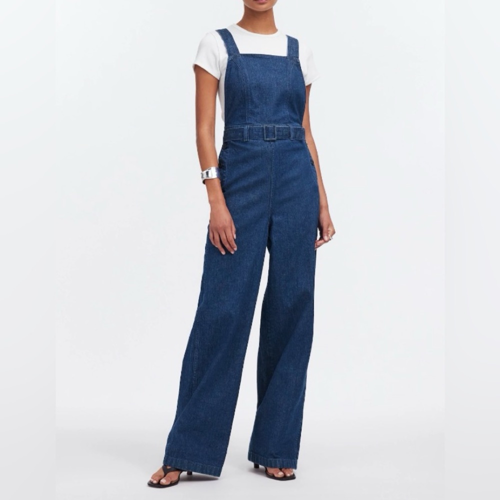 Madewell Denim Cross Back Jumpsuit